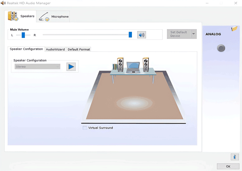 Realtek hd audio driver manager